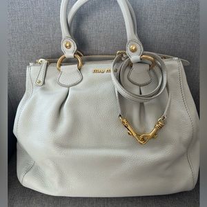 Miu Miu two way shoulder tote bag